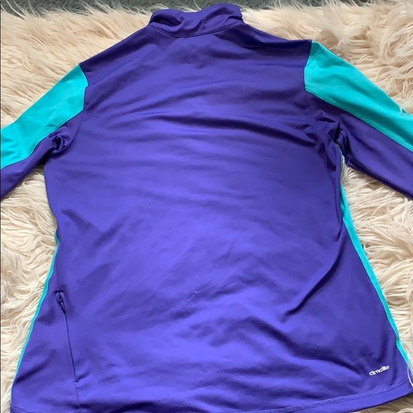Purple and turquoise adidas pullover - Picture 3 of 3